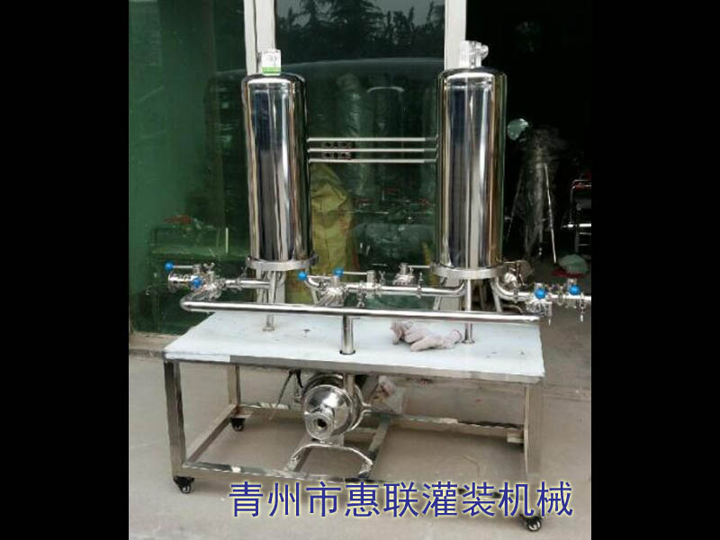 雙聯(lián)微孔白酒過濾機